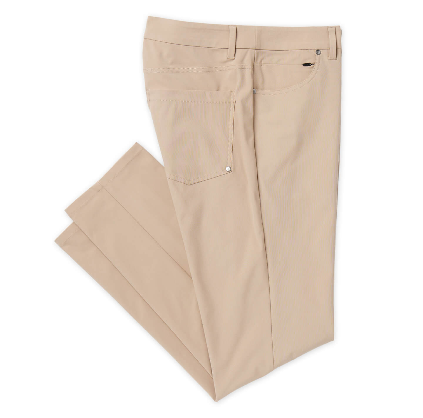 khaki men's Around The Clock pants with security pockets