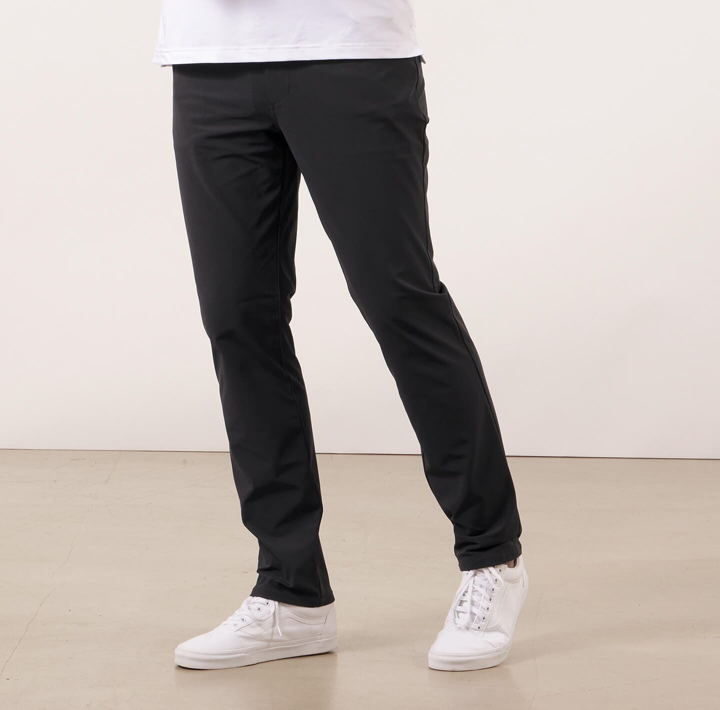 model showing side of the Around The Clock Pants in Black