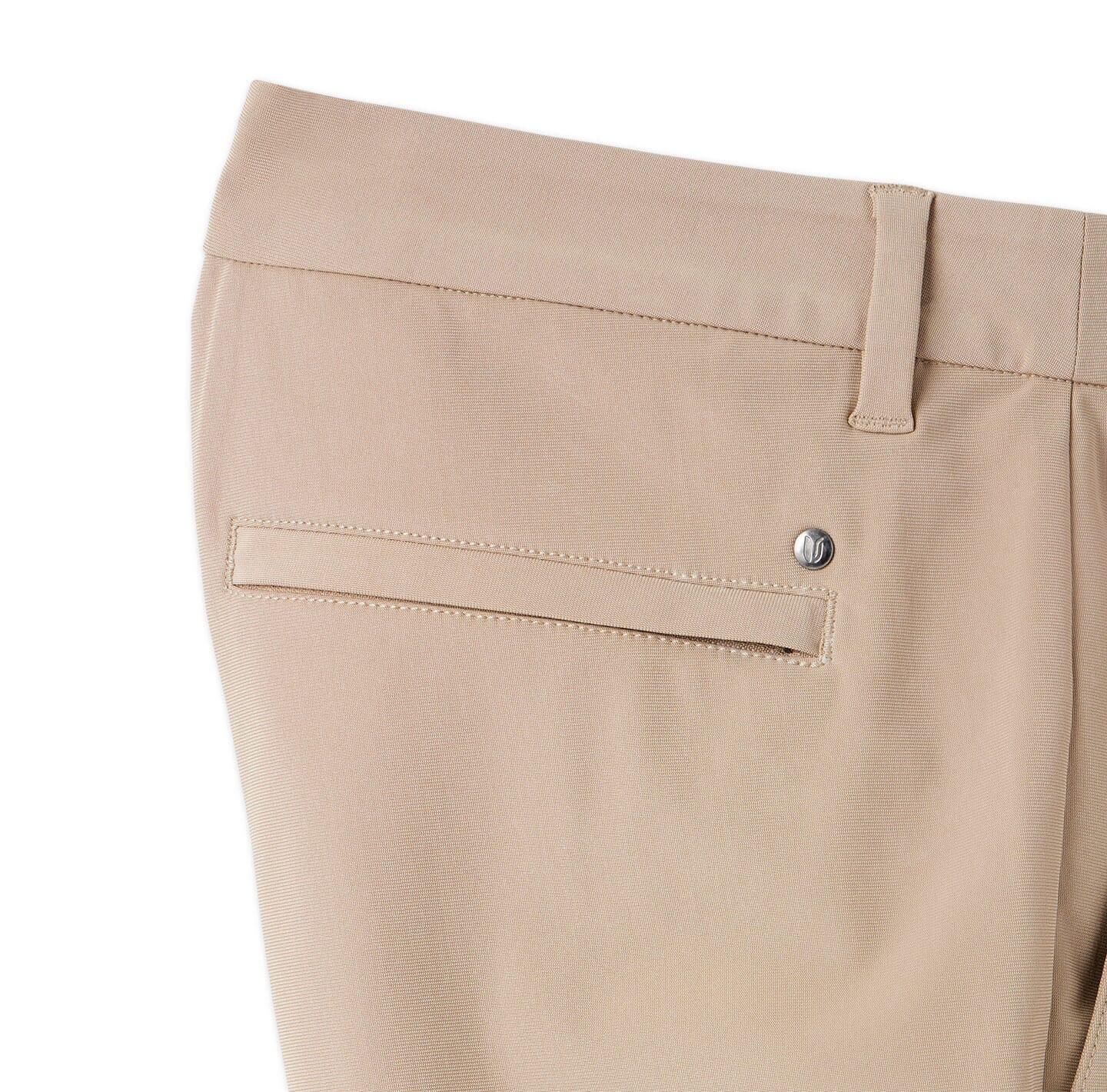 detail image of back security pocket of the Around The Clock short