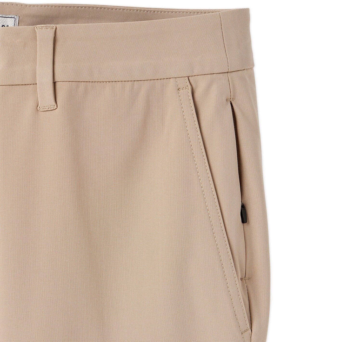 wrinkle resistant khaki men's short with security pockets