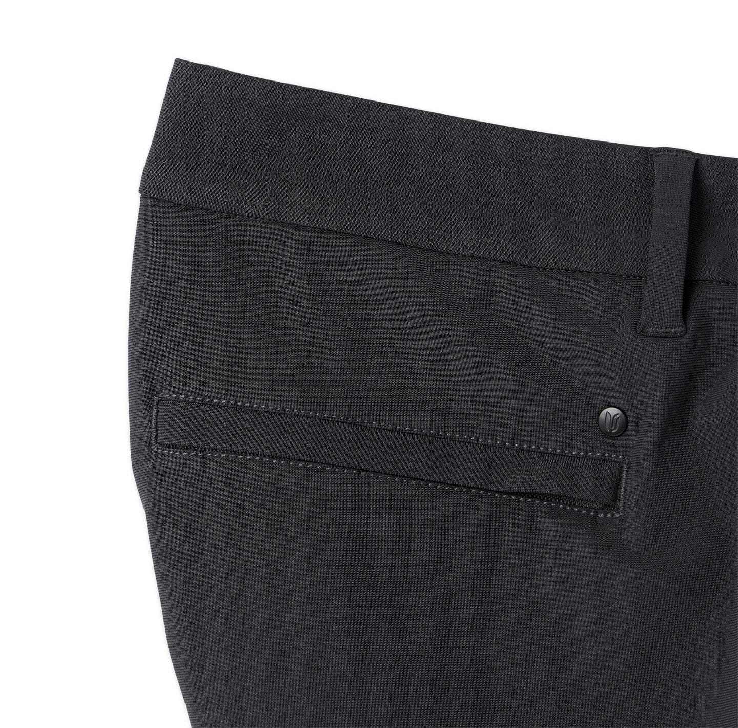 detail image of back security pocket of the Around The Clock short