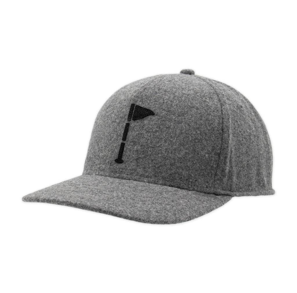 Flagstick 5-Panel Wool Snapback Hat - LINKSOUL