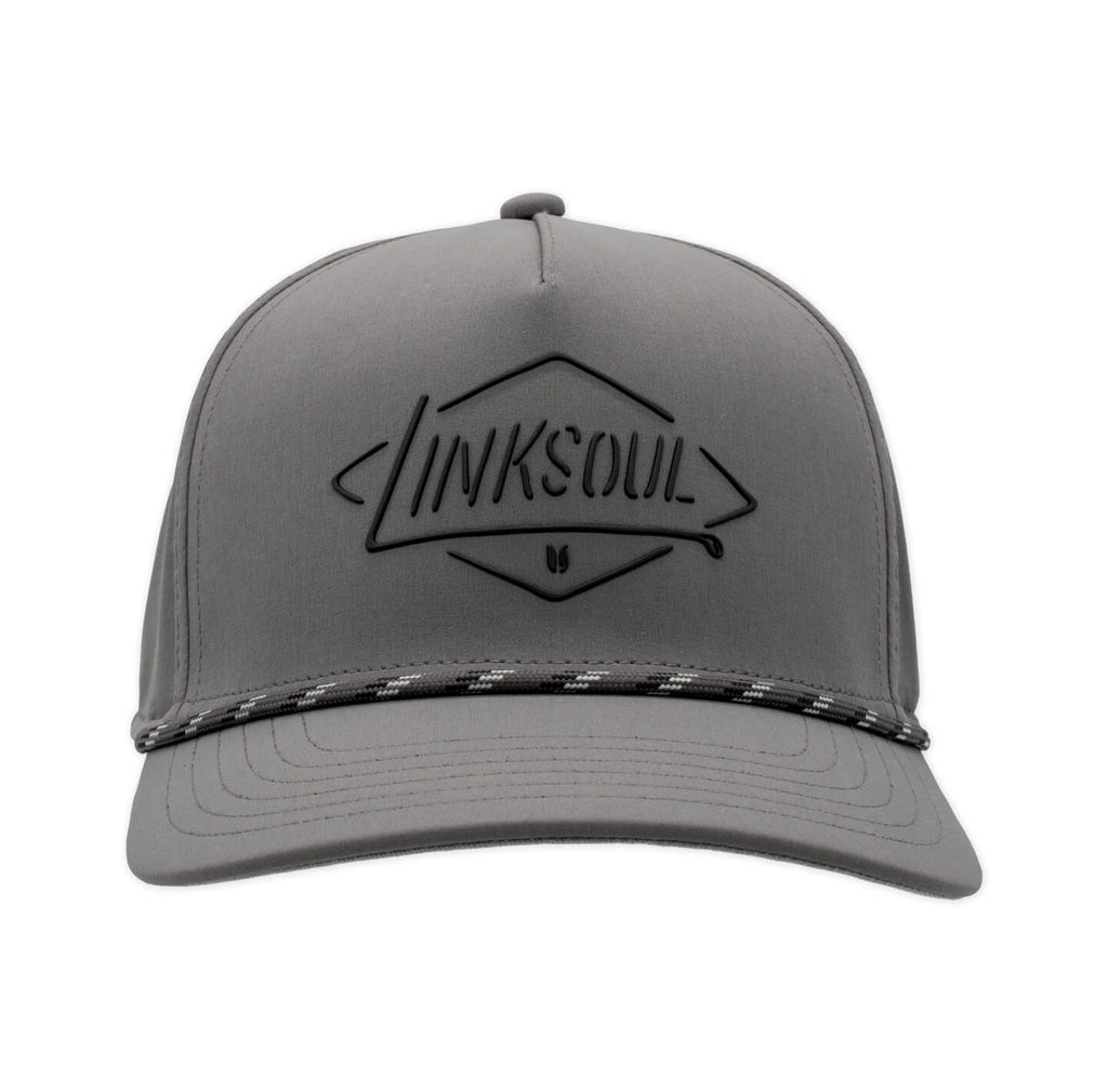 Drive-Thru 5-Panel Snapback Rope Hat | Charcoal | LINKSOUL