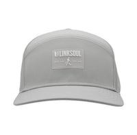 Walking Man Split Panel Snapback Hat