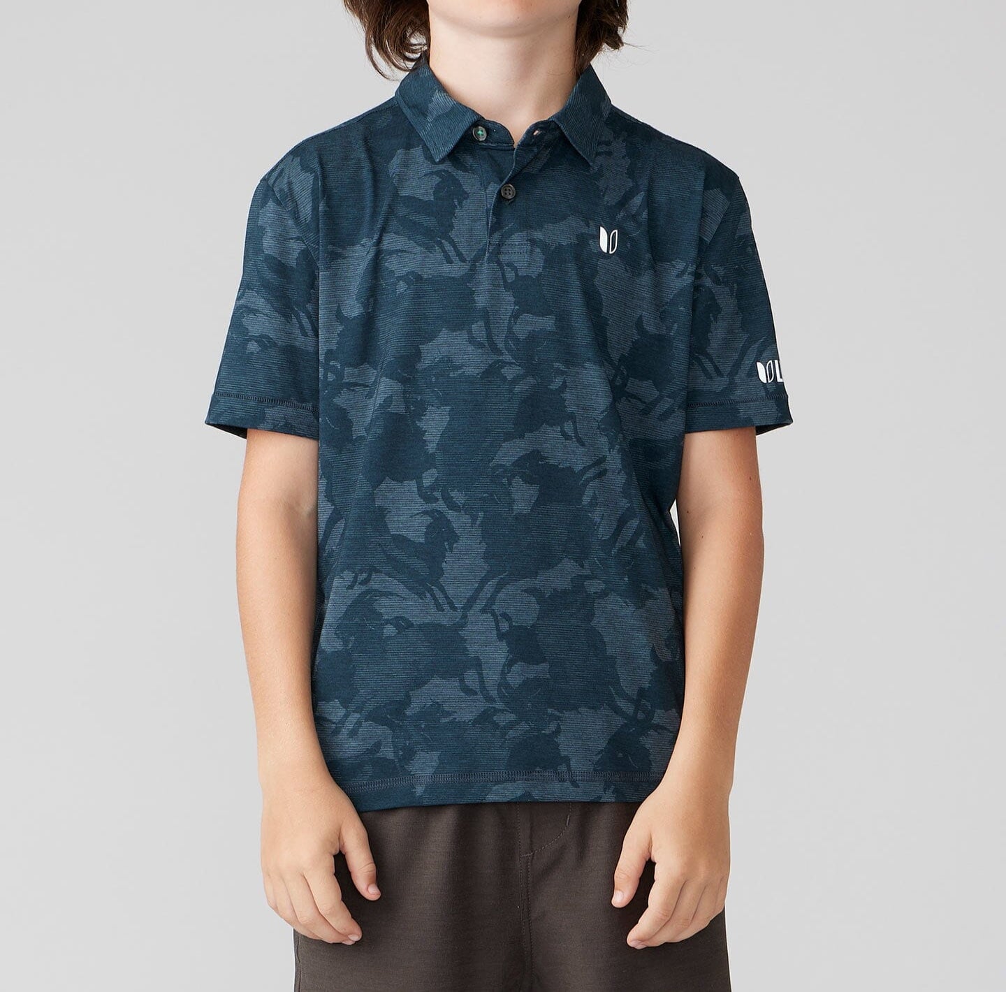 Kid's Printed Delray Polo