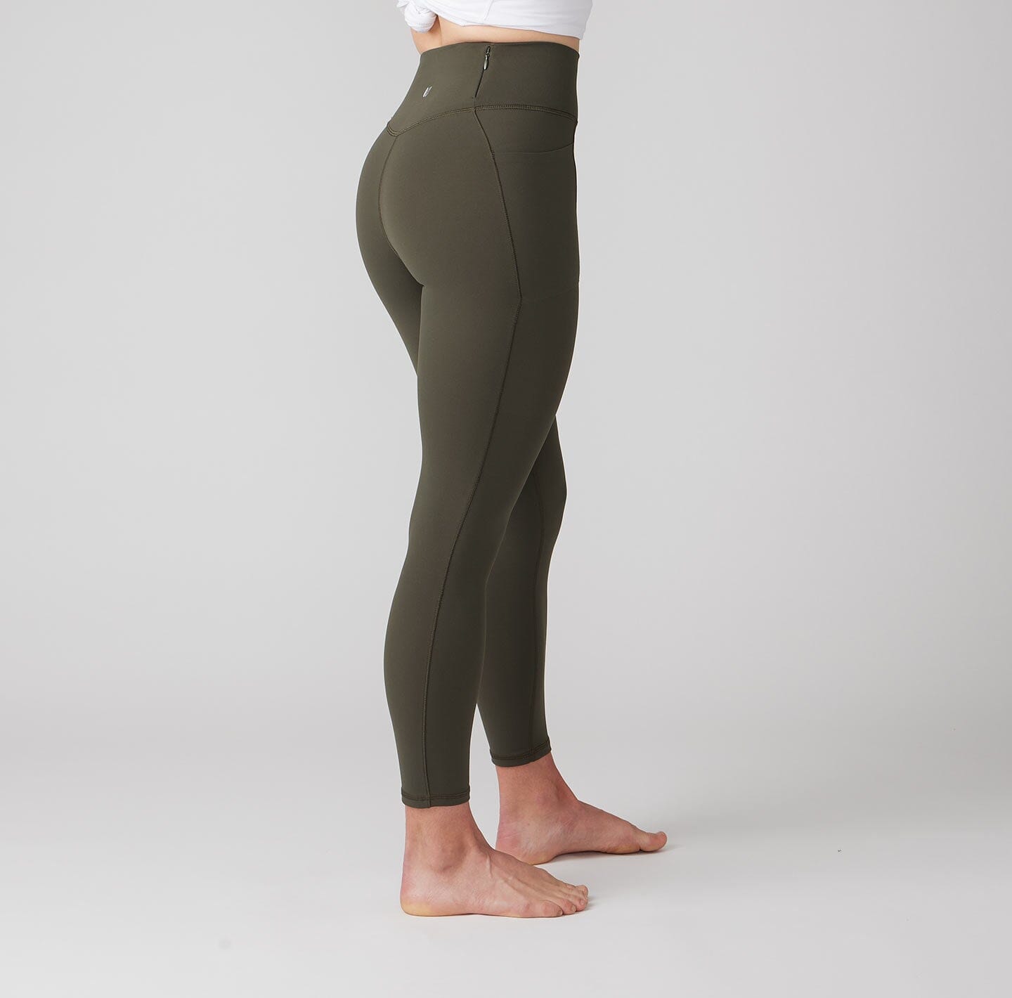 Mid-Rise Printed Go-Dry Elevate Side-Pocket 7/8-Length Performance Leggings  for Girls
