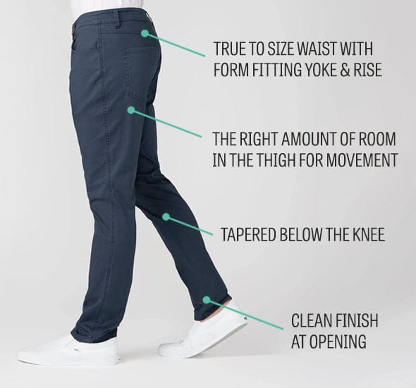 LS6222 - Heritage Twill 5-Pocket Pant - Felten Slim