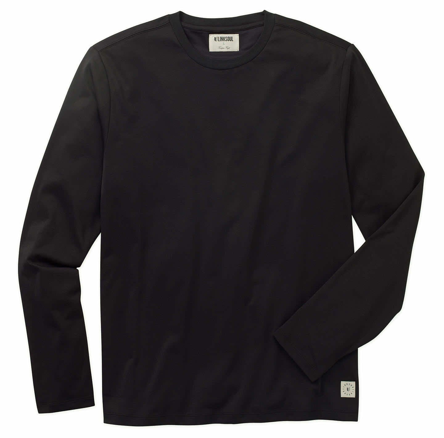 Men's Soul Official Logo Long Sleeve Shirt Black Large