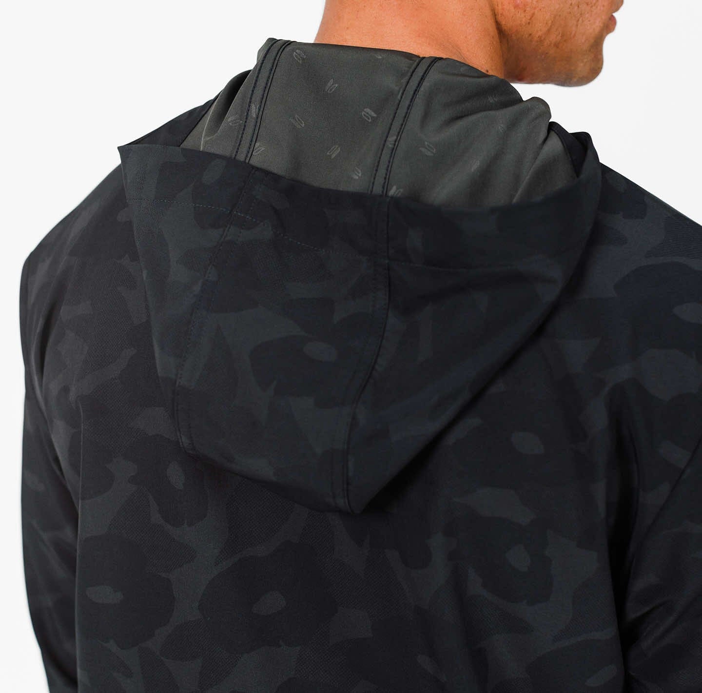Printed Stormer Hooded Full-Zip Windbreaker