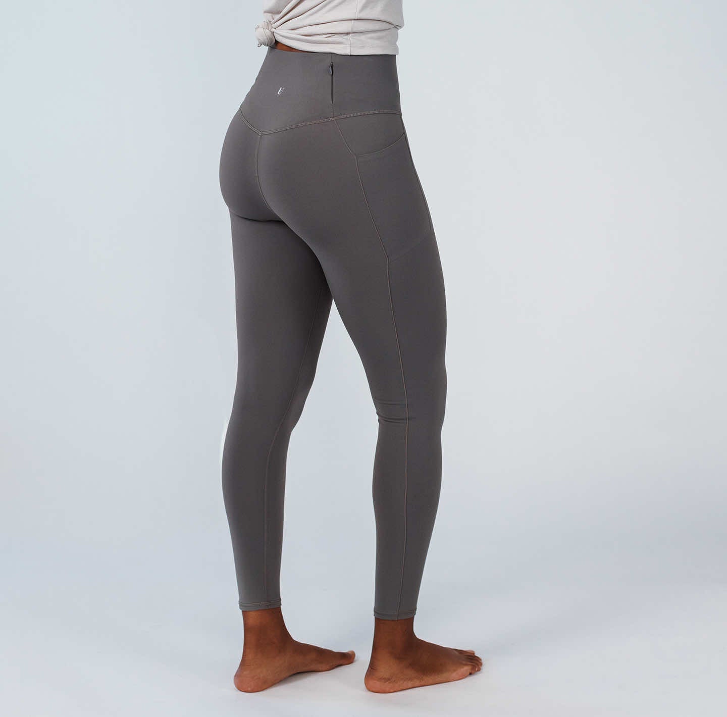 Yogalicious Activewear Pants Leggings Women's XS Blue Gray Patch Pockets  Logo